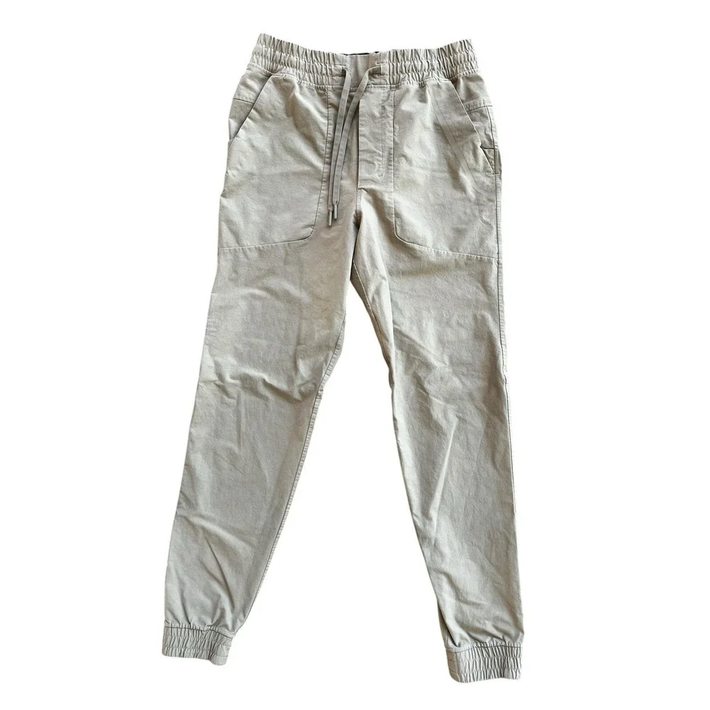 Lululemon ABC Jogger Tan Khaki Slim‎ Fit Mens Size S Drawstring Waist Pants